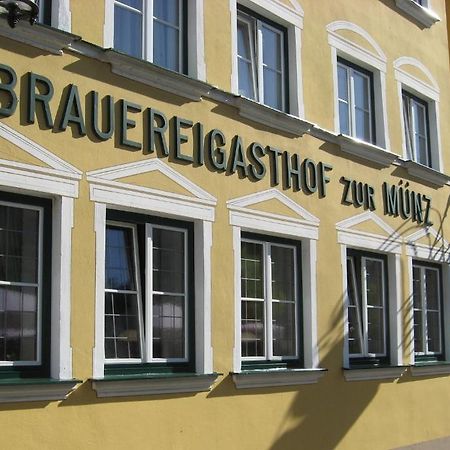 Brauereigasthof Zur Muenz Seit 1586 Hotel Günzburg Exterior foto